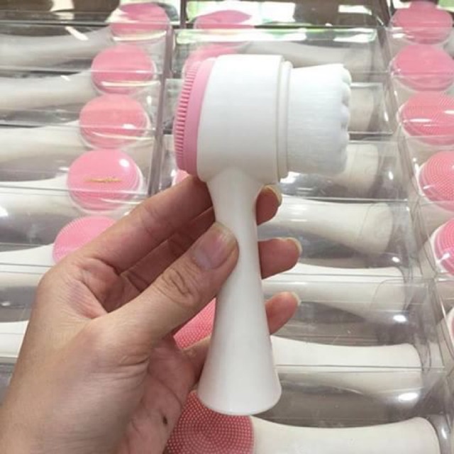 Cọ Rửa Mặt 2 Đầu Silicone Promise