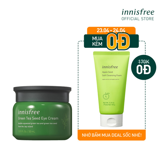  Kem dưỡng mắt innisfree Green Tea Seed Eye Cream 30ml