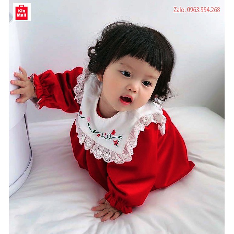 Đầm Nhung diện Tết Cho Bé Gái - chính hãng Vlinder