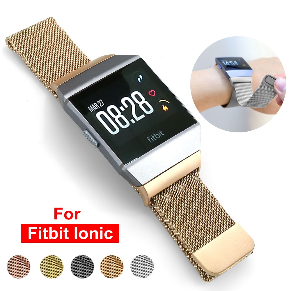 Dây Thép Milanese Loop Stainless Steel Cho Fitbit Ionic