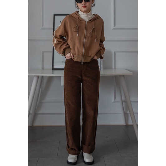 Áo khoác nỉ cotton zipper dáng ngắn COMIC 808273 | BigBuy360 - bigbuy360.vn