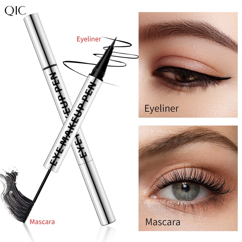 Mascara Và Bút Kẻ Mắt 2 Trong 1 Chống Nước Tiện Dụng