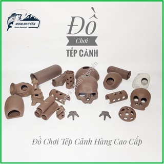 Đồ chơi cá tép cảnh hang cho tép cảnh hồ cá cảnh - hang tép, hang pleco - combo đồ chơi cá tép cảnh