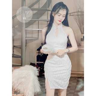Đầm body cổ tàu sát nách