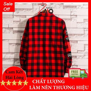 ⚡️Mẫu Hot⚡️ Áo FLANNEL CARO Nhiều Màu In Tay Cực Chất SM012
