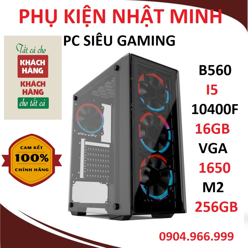 Bộ máy tính PC B560+i5 10400F+16GB+1650 4GB- PC siêu gaming hàng VIP gamer thách thức mọi tựa game giá không thể rẻ hơn | WebRaoVat - webraovat.net.vn