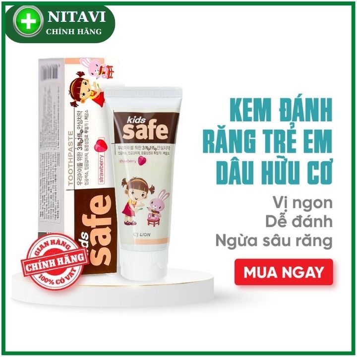 Kem Đánh Rắng Trẻ Em Kids Safe Hàn Quốc_Sản Phẩm Chăm Sóc Răng Miệng Của Trẻ Số 1 Trên Thị Trường