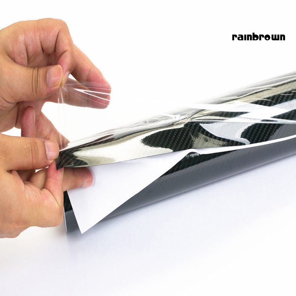 Miếng dán xe hơi 5D bằng PVC màu đen bóng chống thấm nước