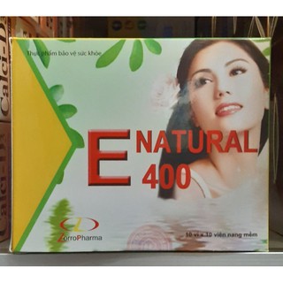 Viên uống Vitamin E Natural 400_ Đẹp da (SP tốt)