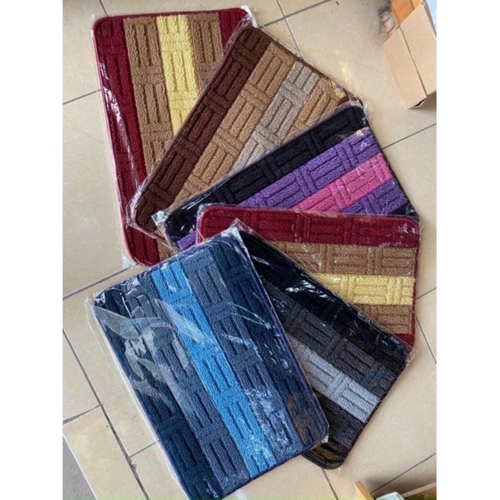 Thảm chùi chân mặt len, thảm lau chân chất liệu len cao cấp chống trơn trượt