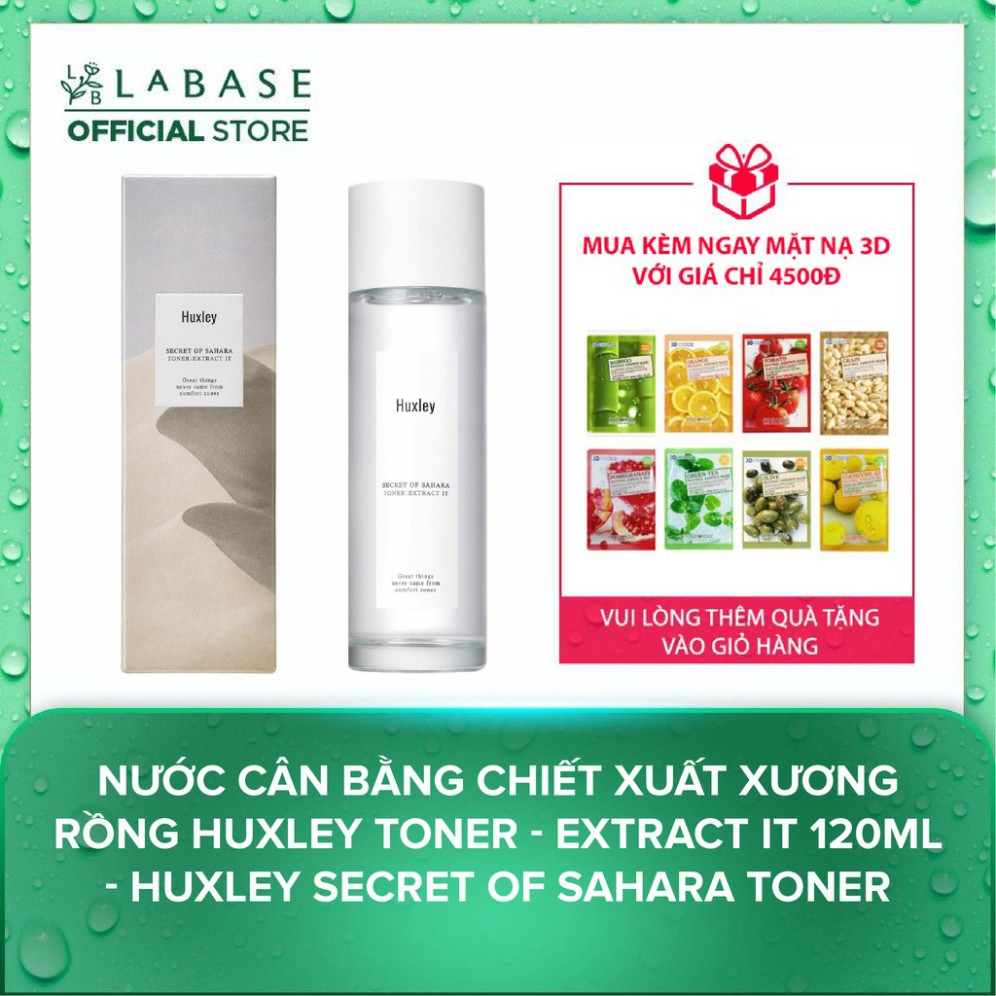 Nước Cân Bằng Chiết Xuất Xương Rồng Huxley Toner - Extract It 120ml - Huxley Secret Of Sahara Toner A59