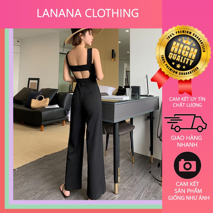 Jumsuit Dài LANANA CLOTHING Hở Lưng Sang Trọng 50-58kg