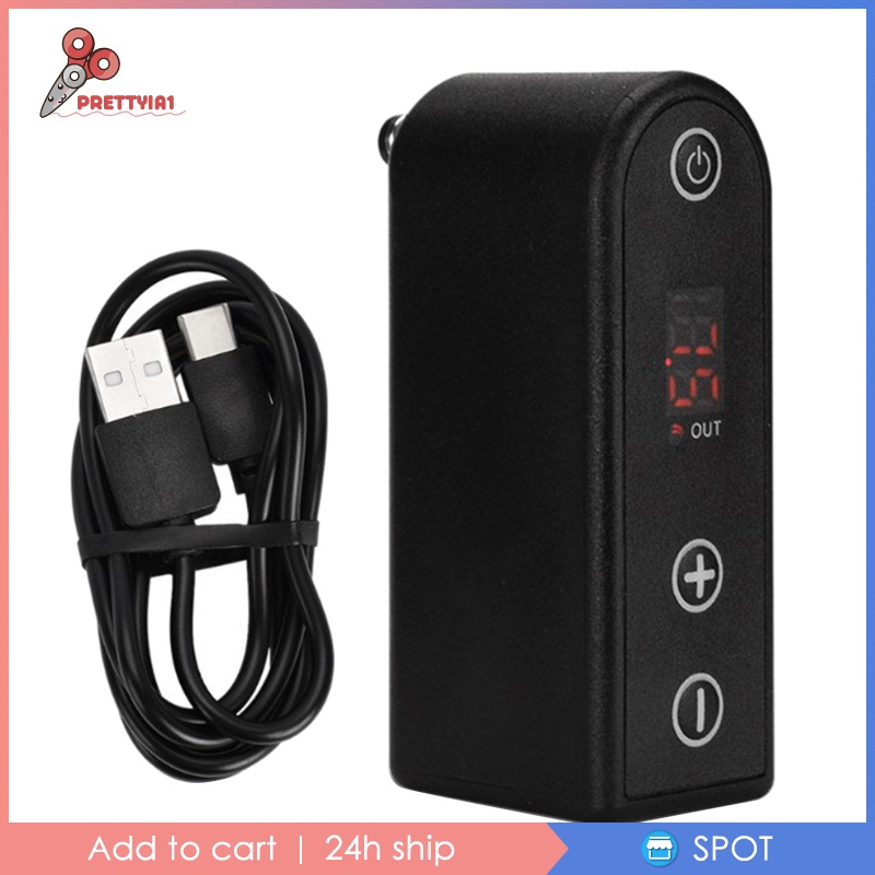 Bộ Nguồn Không Dây Prettyia1 Cho Máy Xăm Giao Diện DC