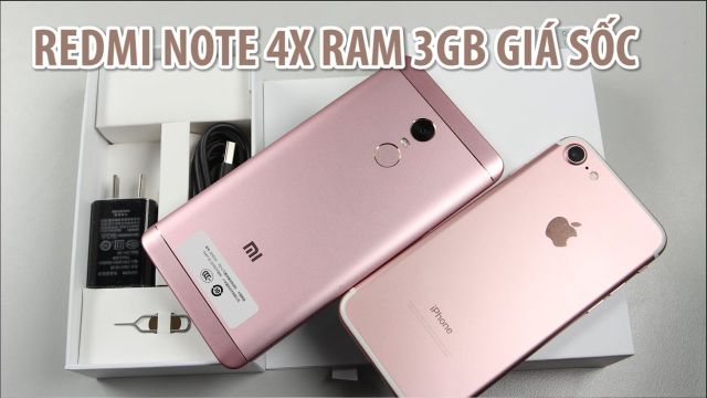 Điện thoại Xiaomi redmi note 4x ram 3GB rom 16gb, 2Sim