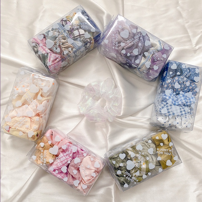 Dây Cột Tóc Co Giãn Dễ Thương Phong Cách Loli Hàn Quốc