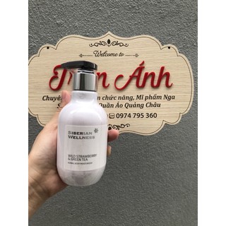 Sữa dưỡng ẩm toàn thân Dâu tây & Trà xanh Siberi Nga