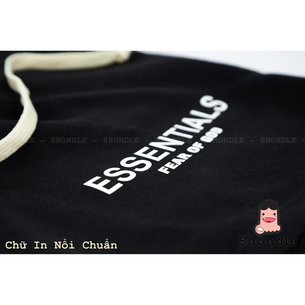 Quần Short Essentials Vải Nỉ Cotton Cao Cấp Unisex Nam Nữ