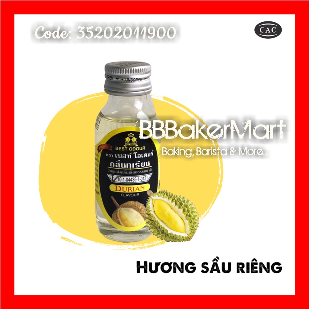 Hương mùi SẦU RIÊNG DURIAN Best Odour Thái Lan - Chai 30ml