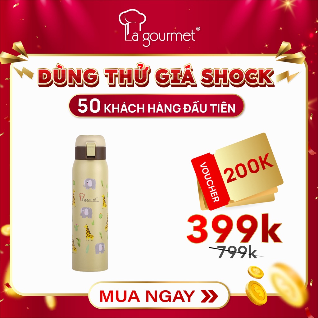 Bình giữ nhiệt La gourmet Save The Planet 600ml (bảo hành 2 năm) - 375902