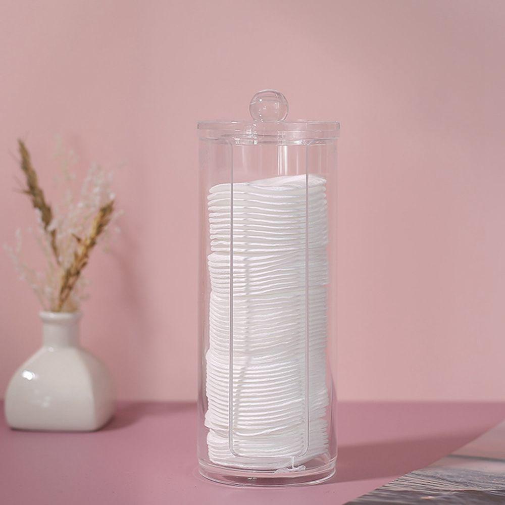 Hộp Đựng Tăm Bông Cotton Hình Tròn Chống Bụi Trang Điểm Phòng Tắm