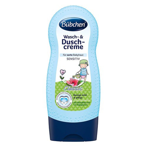 Sữa tắm gội Bübchen Wasch-& Dusch-creme 230ml cho bé dưới 6 tuổi