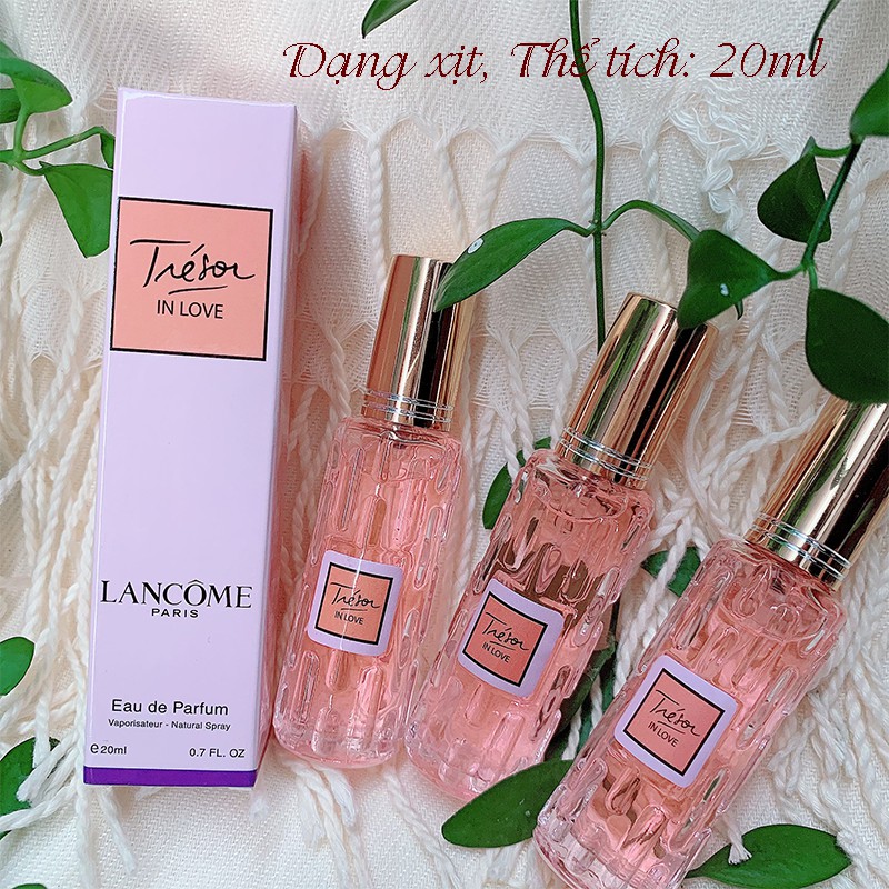 COMBO 3 NƯỚC HOA NỮ MINI CHIẾC PHÁP  20ML NGỌT NGÀO- MÙI LACOME INLOVE