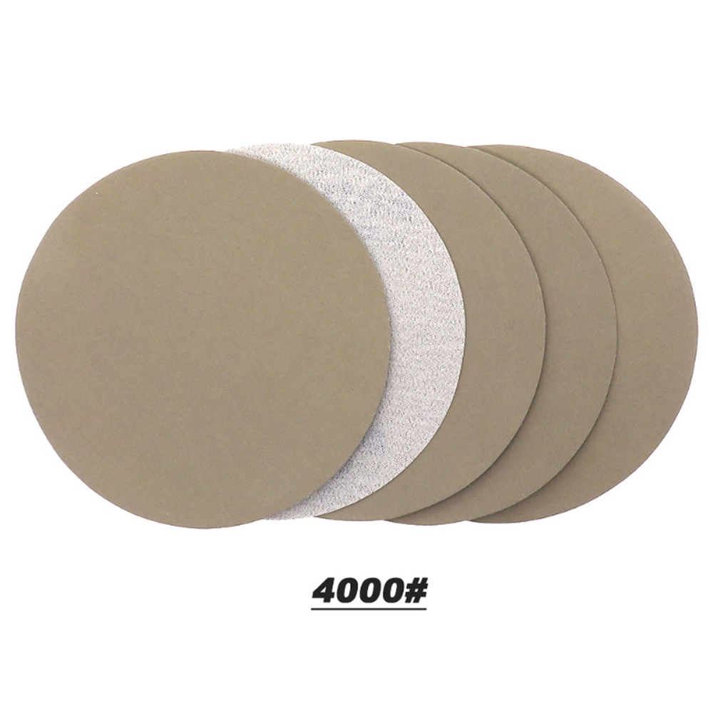 Bộ 5 giấy nhám đĩa 5 inches cao cấp Silicon Carbide chuyên dụng đánh bóng đủ số 60-10000