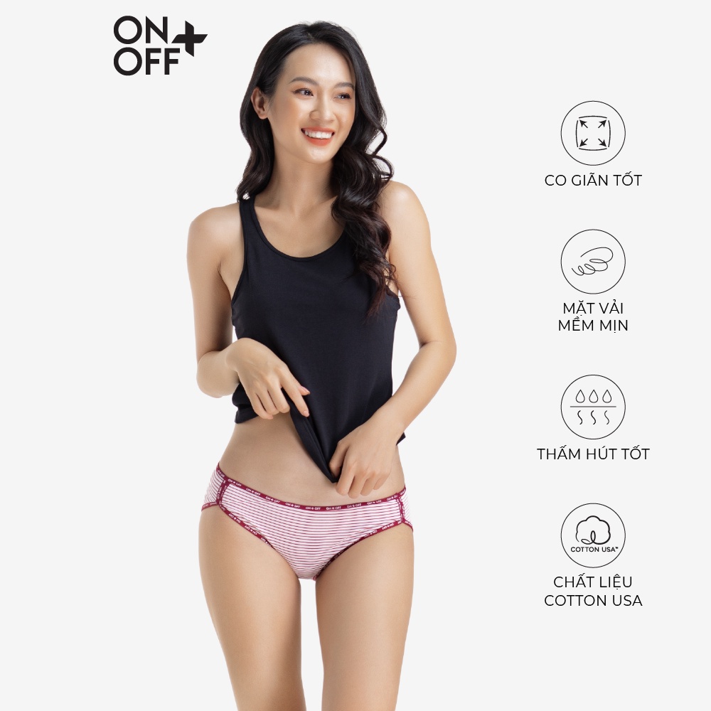 Quần lót nữ ONOFF kiểu hipster chất liệu Cotton USA mềm mịn - H16BU20075