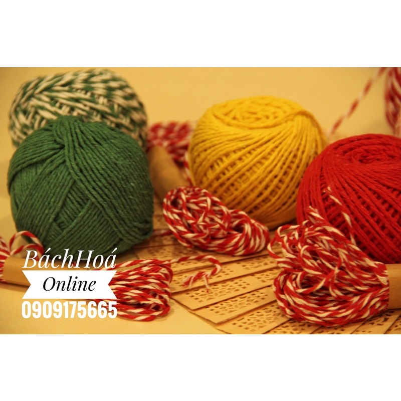 Dây thừng cotton dùng cột gói quà, trang trí