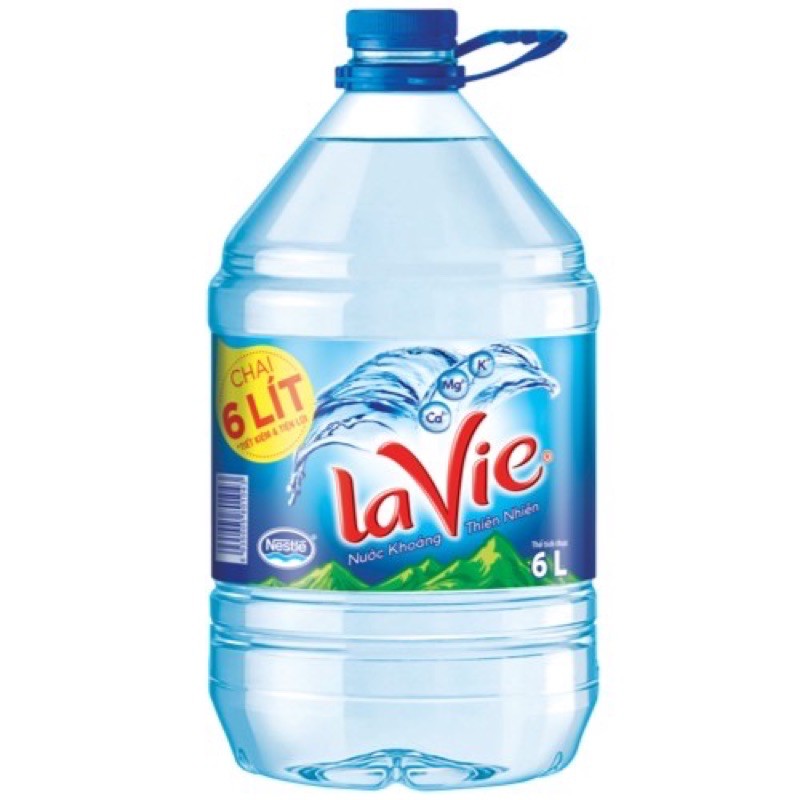 Nước khoáng lavie can 6L