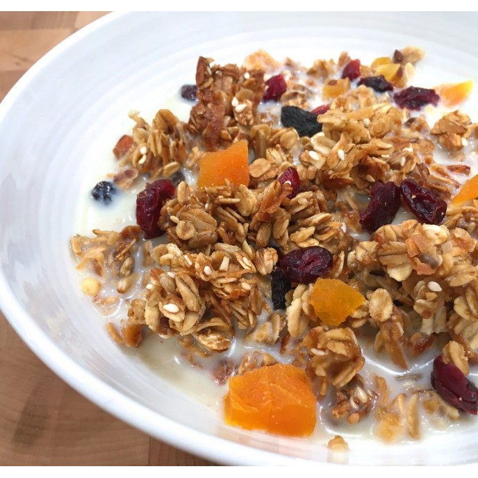 Combo Ngũ cốc ăn sáng giảm cân Bakalland Crunchy Muesli trái cây sấy dinh dưỡng cao cấp 300gr NK Ba Lan - ÂU CHÂU SHOP