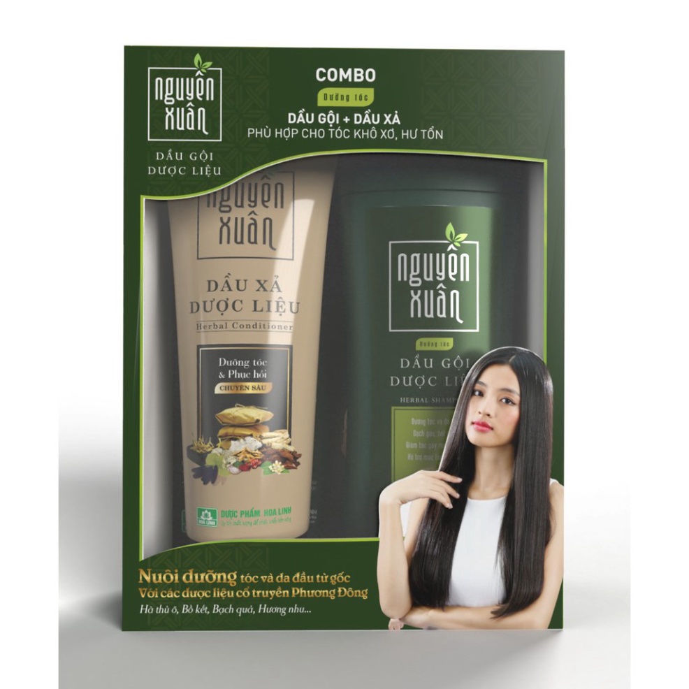 ✔️CHÍNH HÃNG✔️ Bộ sản phẩm Dầu gội 200ml và Dầu xả 180ml Nguyên Xuân dưỡng tóc chuyên sâu