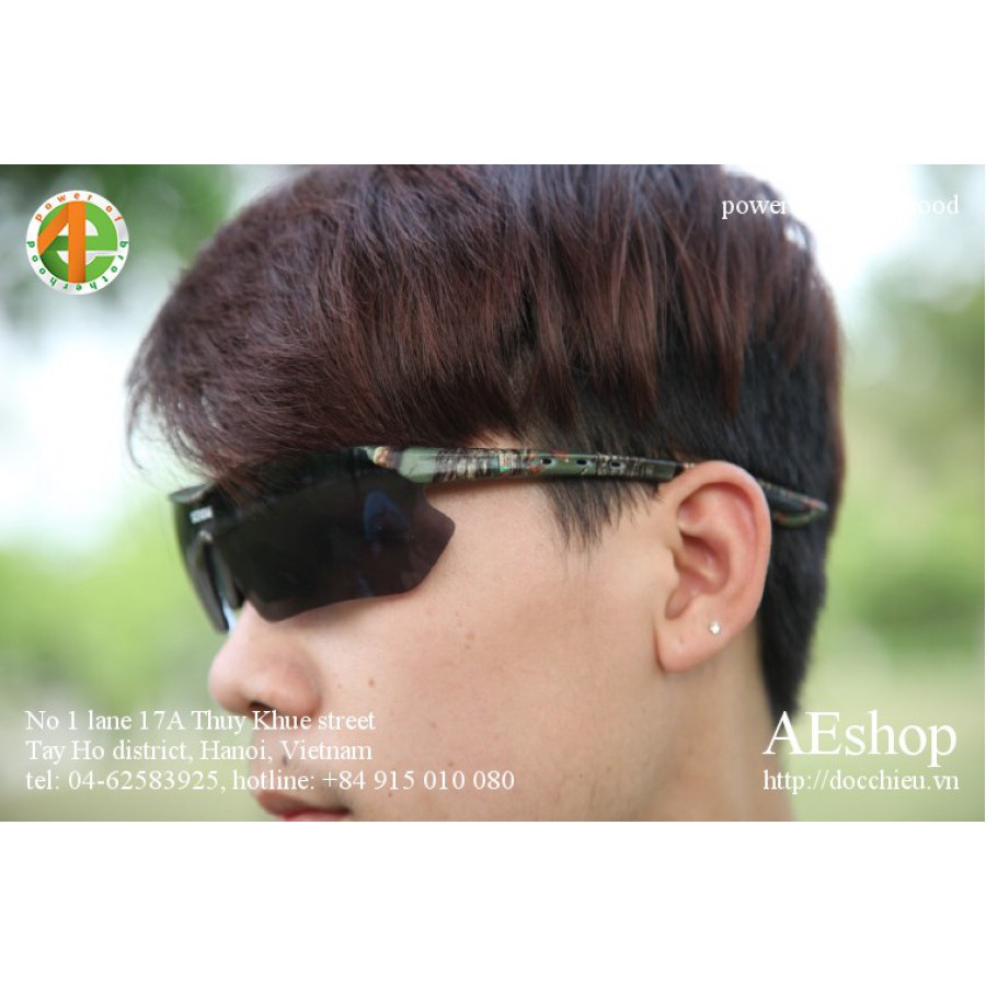 kính thể thao outdoor kính dã ngoại câu cá rằn ri Screw kèm hộp
