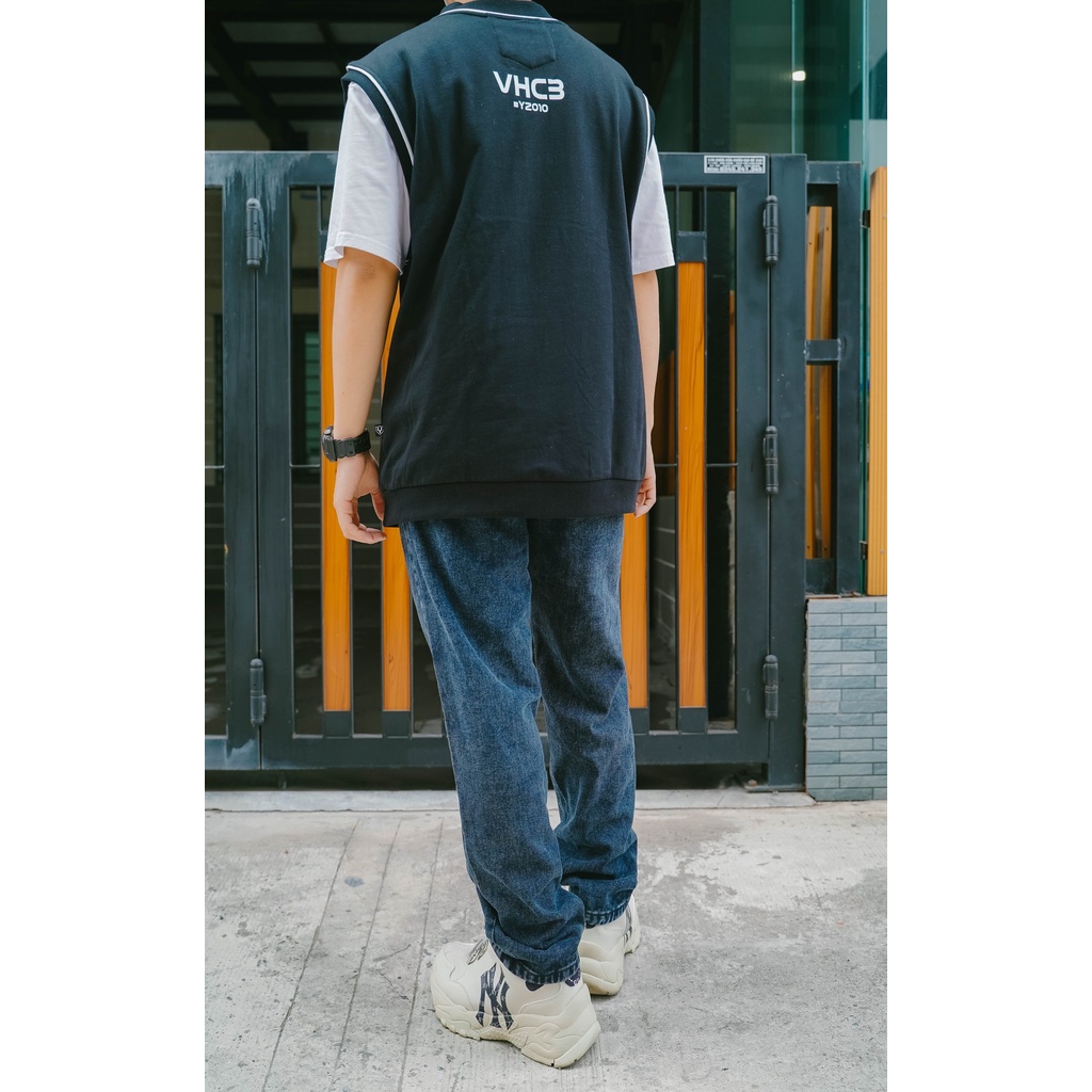 Quần Jeans Suông Baggy Ống Rộng Cotton 1 Túi Gối Quần Ulzzang Nam Ống Đứng I'm Basic (QJS02)