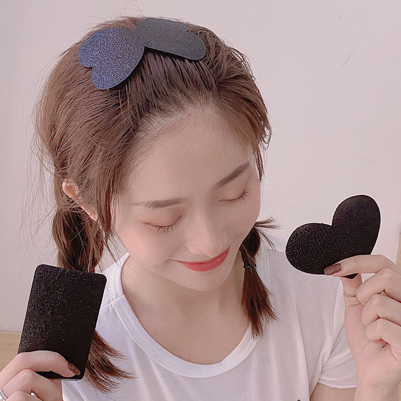 Kẹp dán tóc mái màu đen phong cách Hàn Quốc đơn giản cho nữ