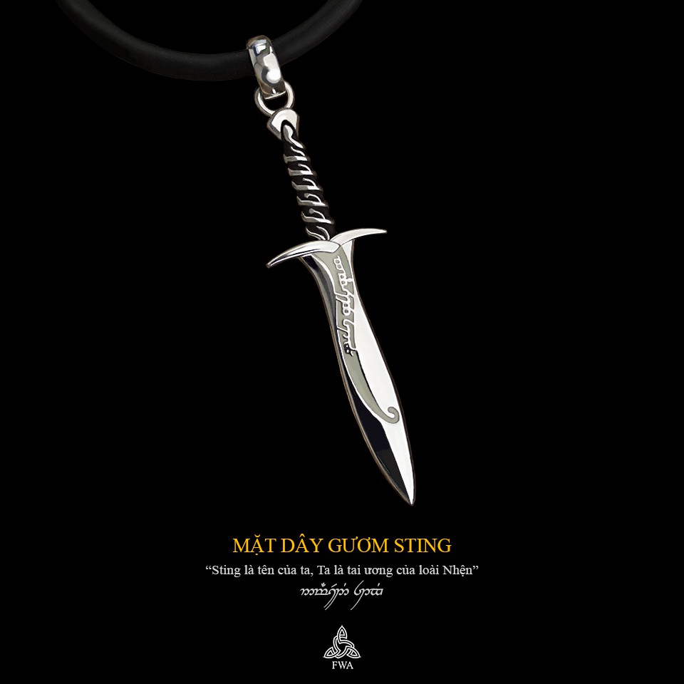 Mặt bạc nam FWA Gươm Sting - Chúa tể chiếc Nhẫn