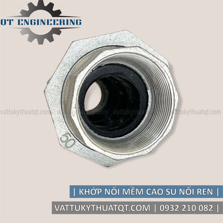 Khớp Nối Mềm Cao Su Nối Ren | DN20-DN50