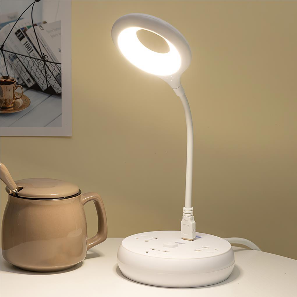 Đèn Đọc Sách Để Bàn 12 LED Sạc Cổng USB Có Thể Điều Chỉnh Góc Độ