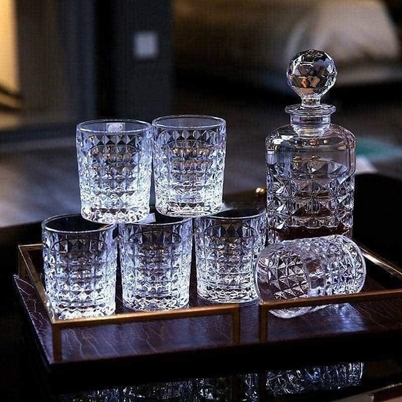 Set Bình Kèm 6 Cốc Bohemia Diamond