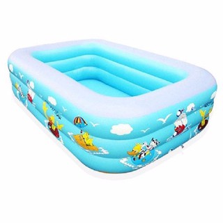 Bể bơi 3 tầng hình chữ nhật 1,3m