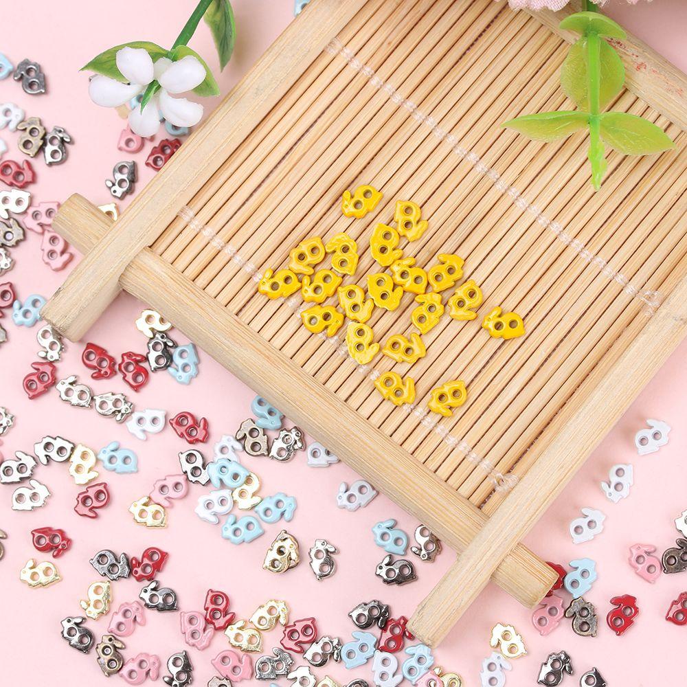 BEBETTERM Set 20 / 40 Nút Áo Hình Thỏ Đáng Yêu Cho Búp Bê