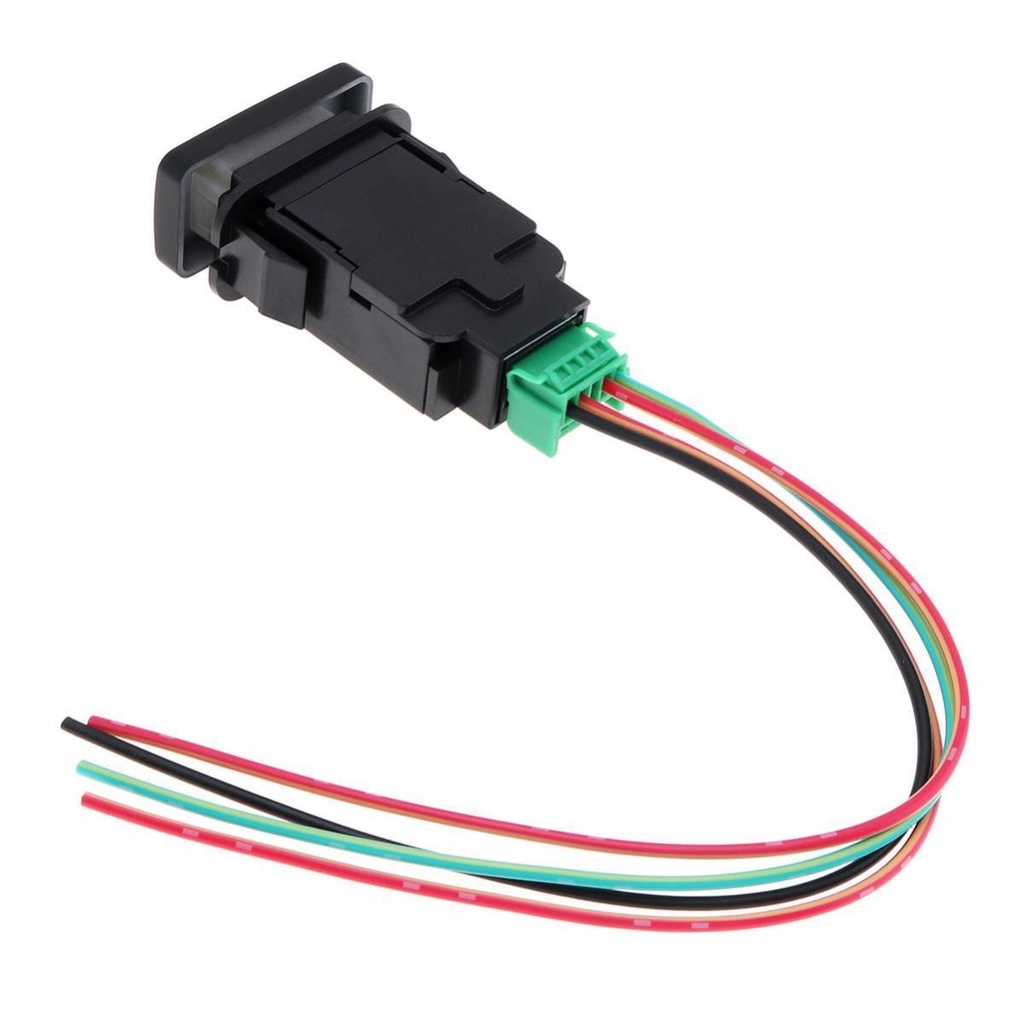 Công Tắc Nút Nhấn Tắt / Mở Đèn Nền Xanh Dương 12V Tương Thích Với Toyota Hilux / Prado 120