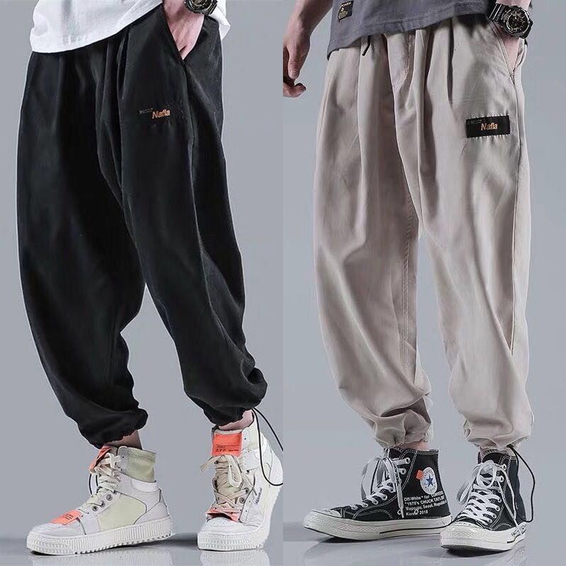Quần dài phối dây rút phong cách hip hop cá tính thời trang cho nam