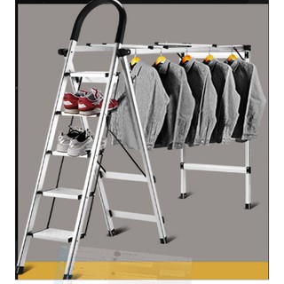 Thang nhôm đa năng Nikita kết hợp giàn phơi đồ tiện lợi cao 1,2m (TGF-05)