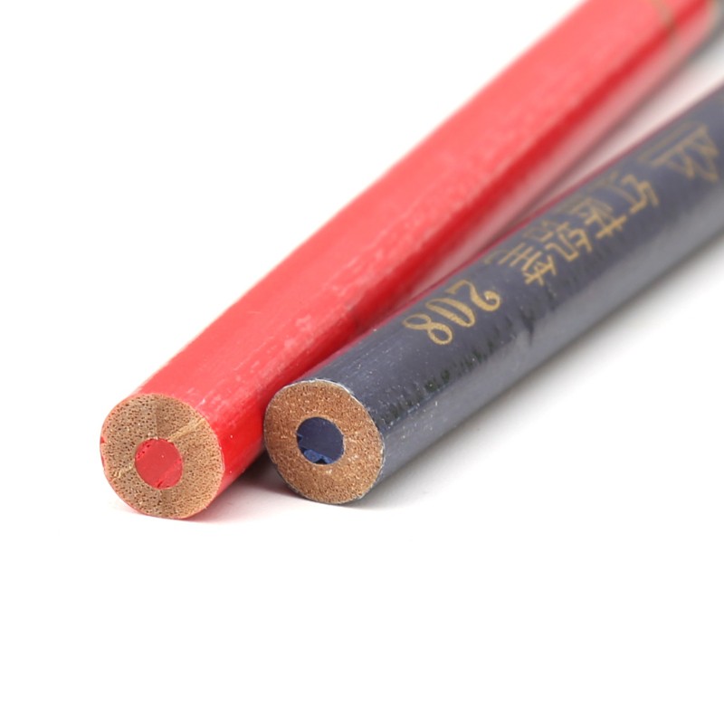 Set 10 bút chì gỗ màu xanh và đỏ