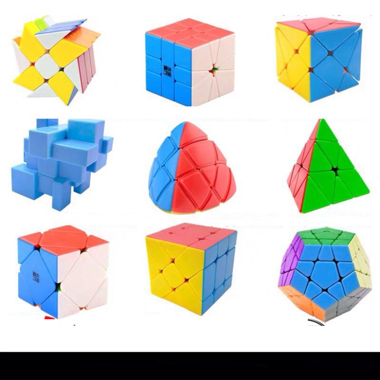 Rubik Pyraminx, Mastermorphix, Square-1, Rubik 2x2x2, 3x3x3, 4x4x4, 5x5x5, 6x6x6, 7x7x7 - Rubik Magic Stickerless