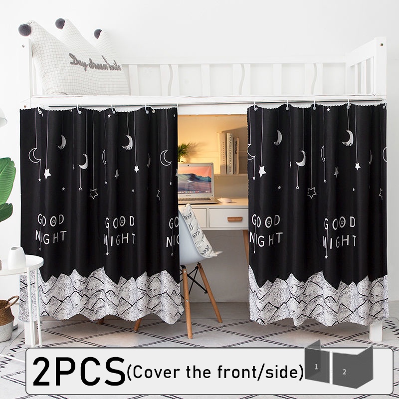 Rèm treo giường ký túc xá chất liệu polyester có dây thừng treo