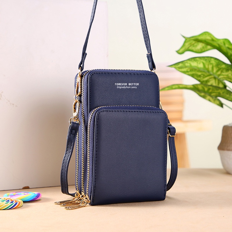 Túi Đeo Chéo Đựng Điện Thoại Đa Năng Sức Chứa Lớn Thời Trang Hàn Quốc Cho Nữ