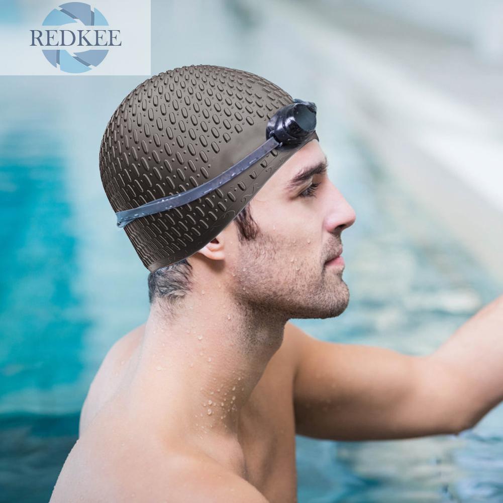 Mũ Bơi Silicone Bảo Vệ Tai Chống Thấm Nước Dành Cho Người Lớn