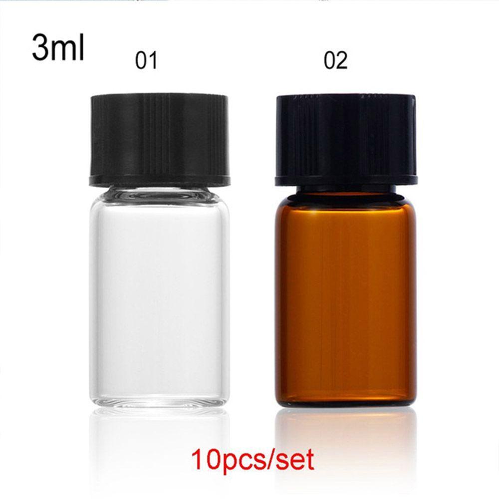 Set 10 Chai Thủy Tinh 3ml Có Thể Đổ Đầy Tiện Lợi